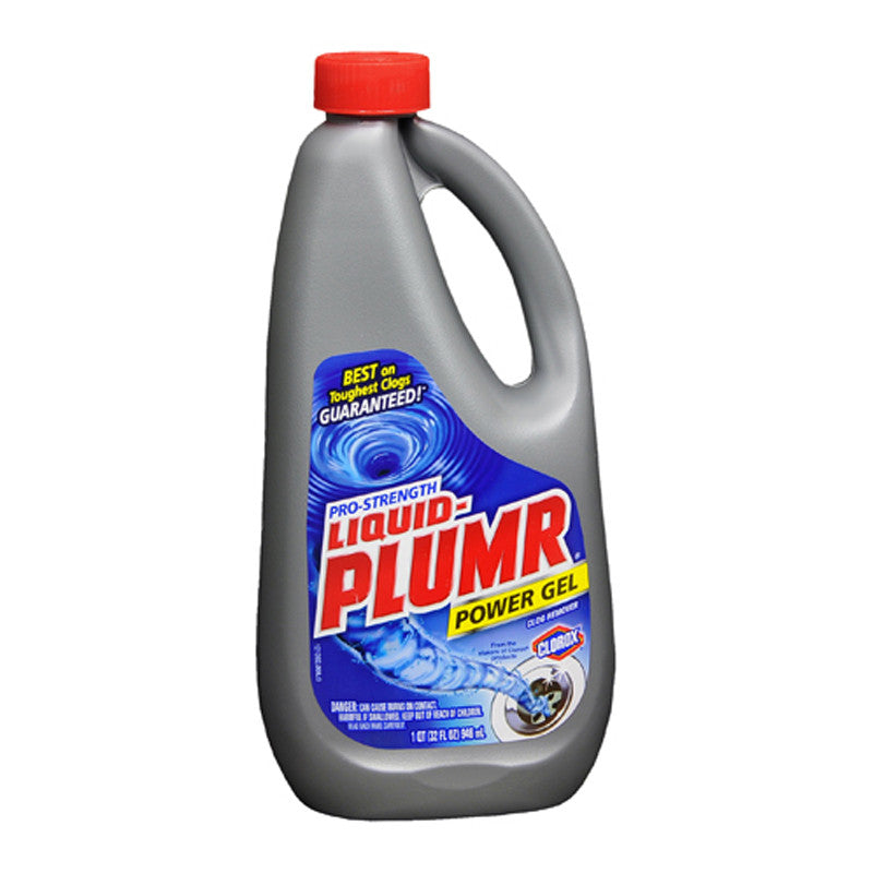 Professional Strength Liquid Plumr Gel Clog Remover By Clorox - 32 Oz, 9 Pack